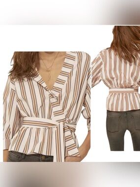 BA&SH Nala Striped Top | Size: 3 | Large